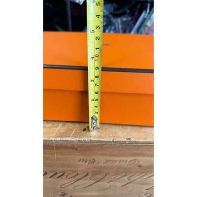 Hermes Paris Orange Signature Storage Box Empty Luxury Gift Box 13.5x9.5x3.5 - Thumbnail 10