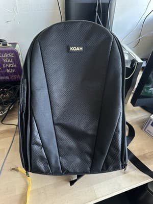 Koah Camera Backpack Black Padded Travel Bag for DSLR Mirrorless Gear - Thumbnail 2