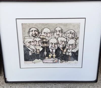 Charles Bragg The High Court Etching 55/300 Signed Framed Print