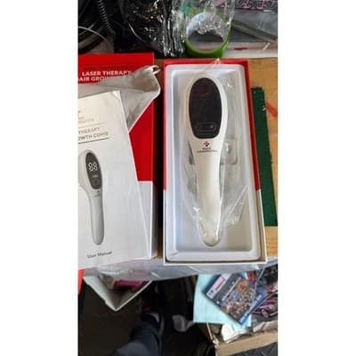 Medic Therapeutics Laser Therapy Hair Growth Comb Red LED Scalp Massager White - Thumbnail 5