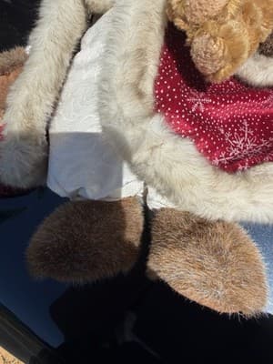 2003 Sasha & Nicholas Holiday Collectible Bears W/ Red Cape On Stand Plush - Thumbnail 5