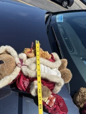 2003 Sasha & Nicholas Holiday Collectible Bears W/ Red Cape On Stand Plush - Thumbnail 9