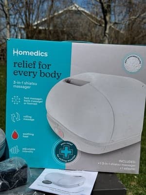 Homedics FMS-290HJ 3-in-1 Shiatsu Foot and Body Massager Plus Footrest - Thumbnail 5