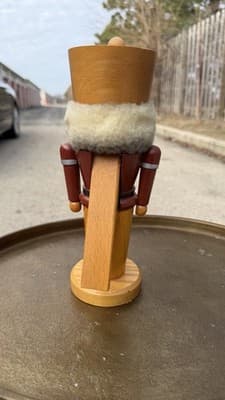 Vintage Erzgebirge Expertic Wooden Nutcracker GDR East Germany 10” - Thumbnail 6