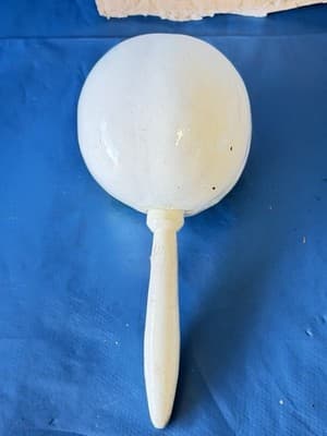 Vintage Hand Painted Wooden Tropical Fish Maraca Rattle Decor - Thumbnail 4