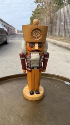 Vintage Erzgebirge Expertic Wooden Nutcracker GDR East Germany 10”