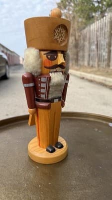 Vintage Erzgebirge Expertic Wooden Nutcracker GDR East Germany 10” - Thumbnail 8