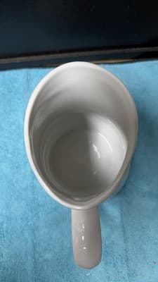 Porcelana Veracruz White Ceramic Pitcher 7.5” Brazil Vintage Kitchen Decor - Thumbnail 7