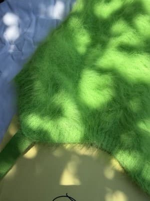 Fabletics Neon Green Fuzzy Soft Stretch Bodycon Spaghetti Strap - Thumbnail 3