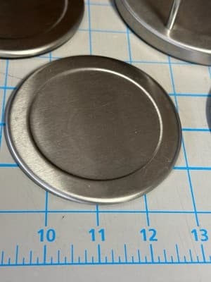 Drink Coasters Stainless Steel with Holder 6 pieces Mainstays padded back - Thumbnail 5
