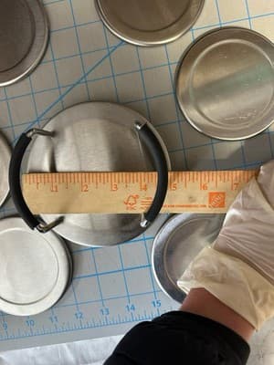 Drink Coasters Stainless Steel with Holder 6 pieces Mainstays padded back - Thumbnail 8