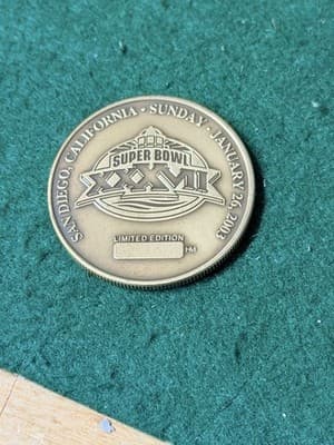 Tampa Bay Buccaneers Super Bowl XXXVII Champions Coin 2002 NFL Limited - Thumbnail 4