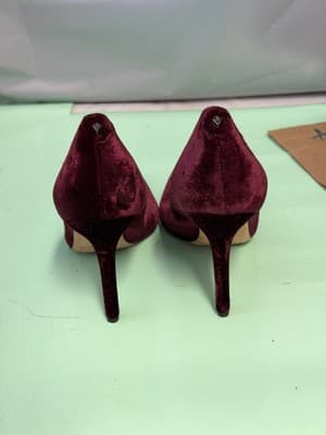 Sam Edelman Hazel Velvet Pointed Toe Stiletto Heels Women's Size 7.5 Burgundy - Thumbnail 7