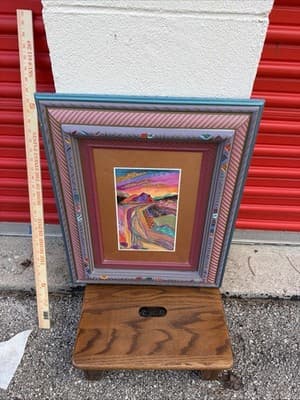 Fran Larsen Shimmering Sunrise 1995 Watercolor Framed Art 18x22 - Thumbnail 24