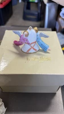 Herend Hungary Neiman Marcus Angel Bell Hand Painted Porcelain 1984