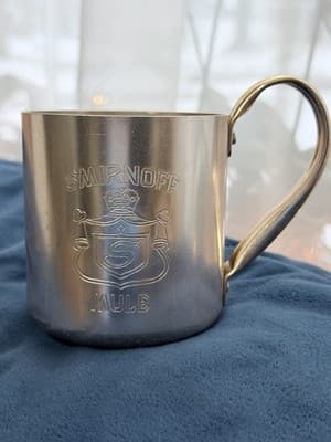 VTG Smirnoff Moscow Mule Mugs Copper Cocktail Barware Cups Set Of 4 Ships Fast - Thumbnail 5