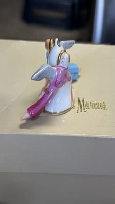 Herend Hungary Neiman Marcus Angel Bell Hand Painted Porcelain 1984 - Thumbnail 5