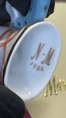Herend Hungary Neiman Marcus Angel Bell Hand Painted Porcelain 1984 - Thumbnail 8
