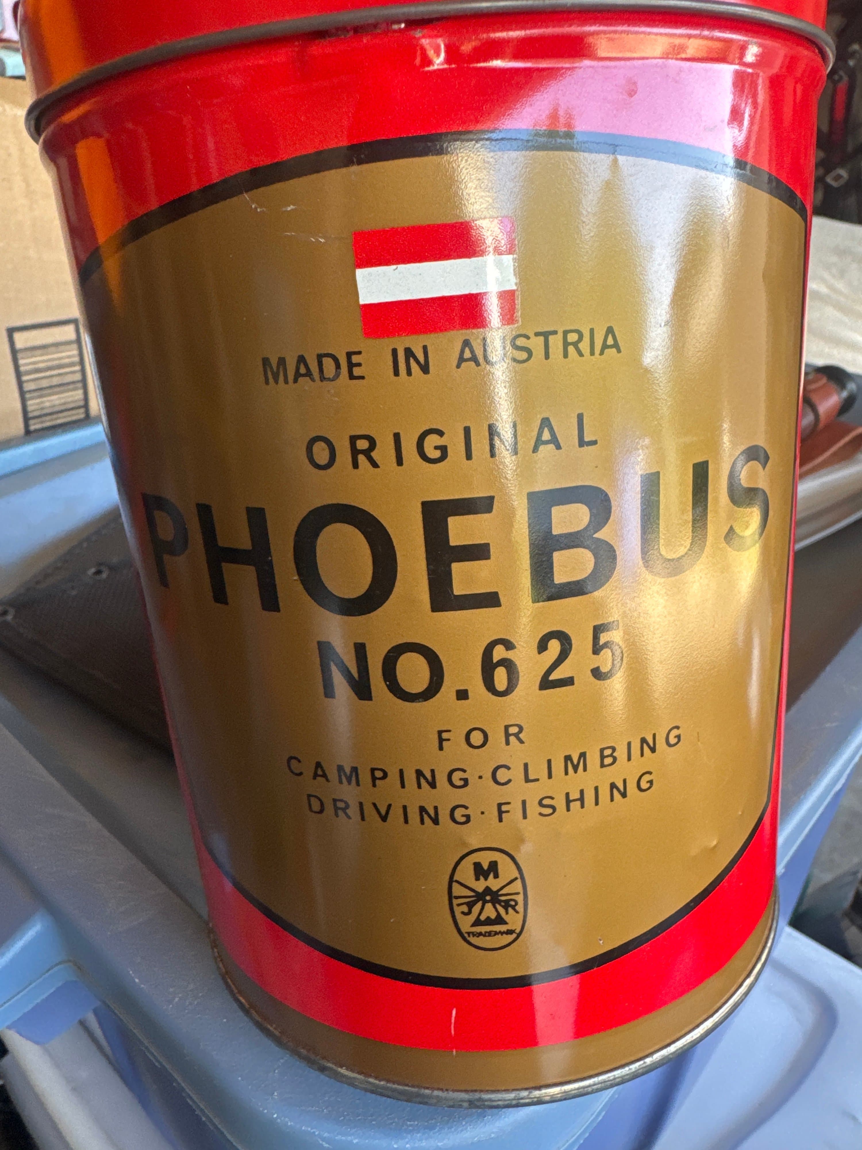 Phoebus No.625 Camping Stove Made in Austria