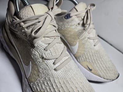 Nike React Infinity Run Flyknit 3 Shoes Womens Size 7 Beige Running Sneakers - Thumbnail 9