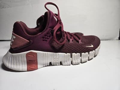 Nike Free Metcon 4 Shoes Womens Size 7.5 Red Mesh Training Sneakers CZ0596-669 - Thumbnail 3
