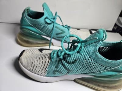 Size 7.5 - Nike Air Max 270 Flyknit Clear Emerald Women’s - Thumbnail 10