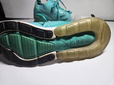 Size 7.5 - Nike Air Max 270 Flyknit Clear Emerald Women’s - Thumbnail 8
