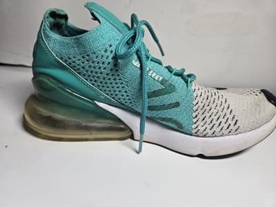 Size 7.5 - Nike Air Max 270 Flyknit Clear Emerald Women’s - Thumbnail 7