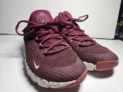 Nike Free Metcon 4 Shoes Womens Size 7.5 Red Mesh Training Sneakers CZ0596-669