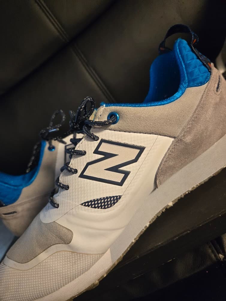 New Balance Shoes Mens 10 Trailbuster Re-engineered Sneakers TBTFHWB Grey Suede - Thumbnail 10