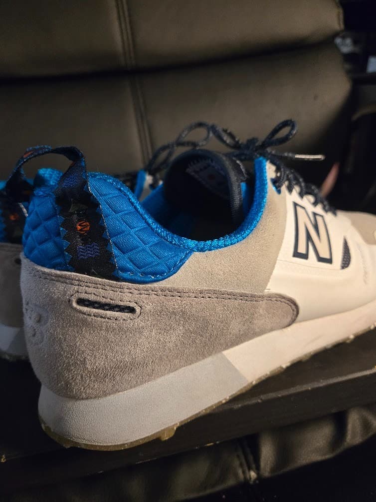 New Balance Shoes Mens 10 Trailbuster Re-engineered Sneakers TBTFHWB Grey Suede - Thumbnail 3