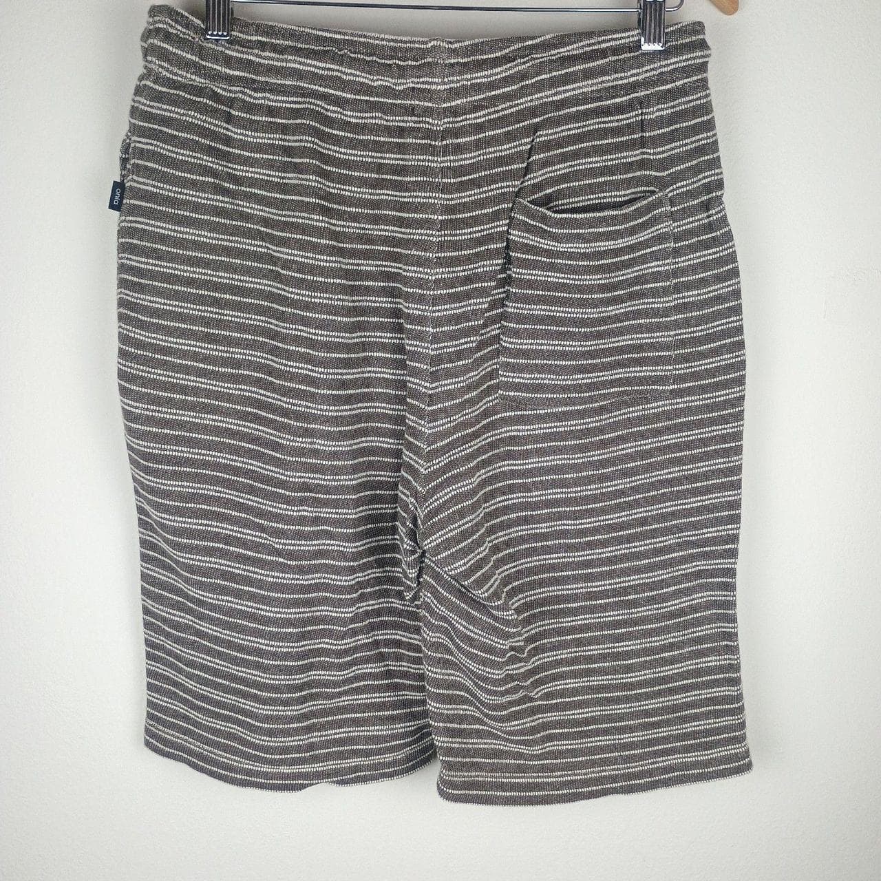 ONIA Towel Terry Shorts Men's Medium Blue White Striped - Thumbnail 3