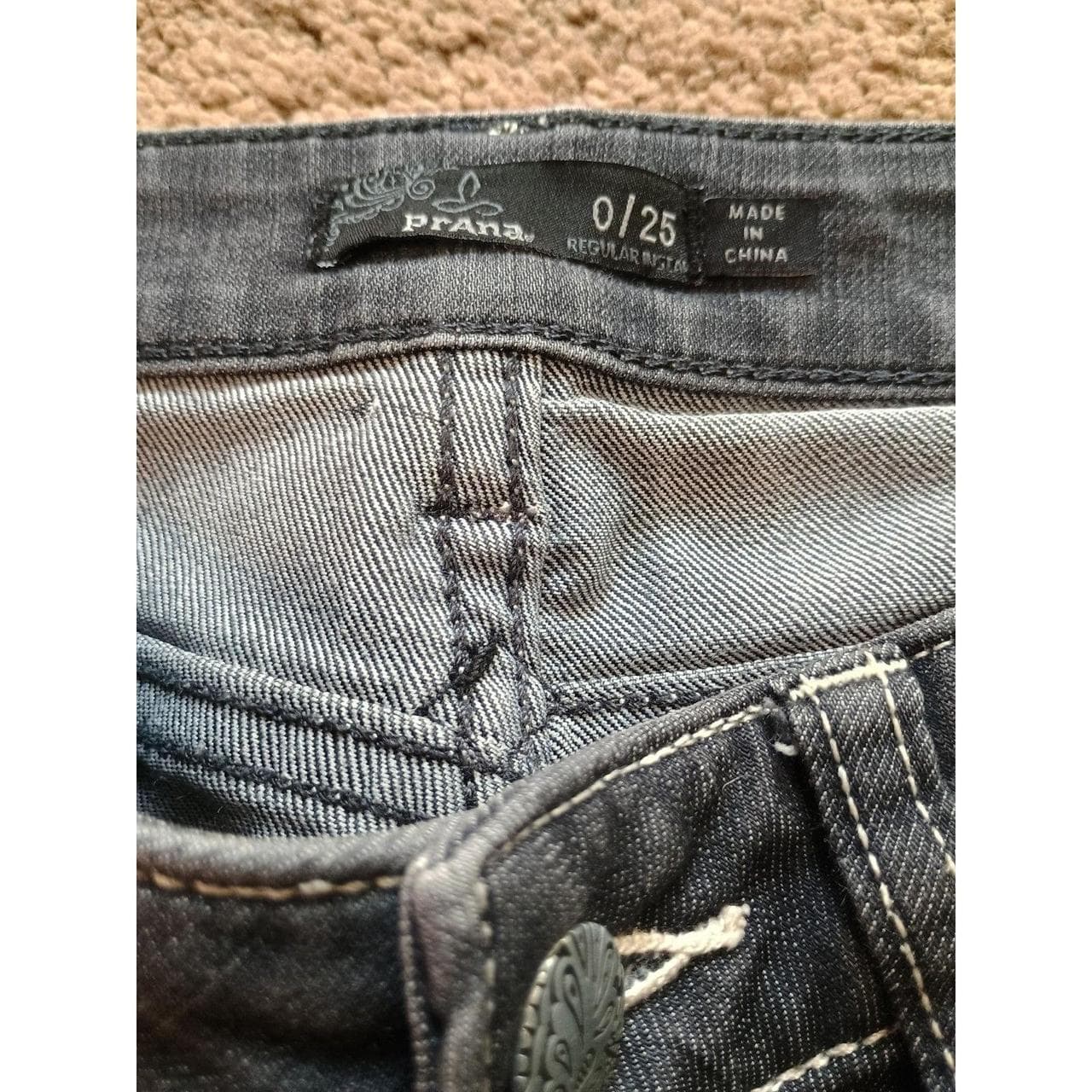prAna Kayla Women's Jeans Size 0/25, Slim Fit, Organic Cotton, Stretch, Fair Trade - Thumbnail 5