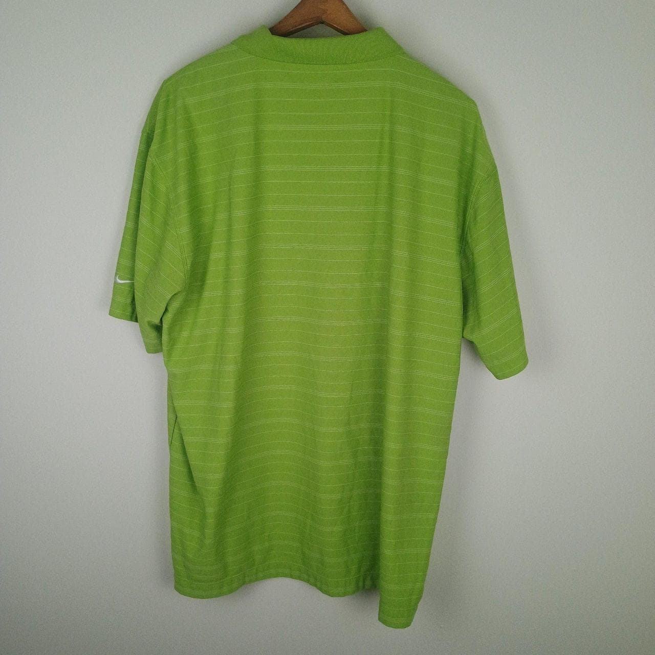 NIKE GOLF FIT DRY PERFORMANCE STRIPED POLO SHIRT MENS XL GREEN ATHLEISURE WEAR - Thumbnail 3