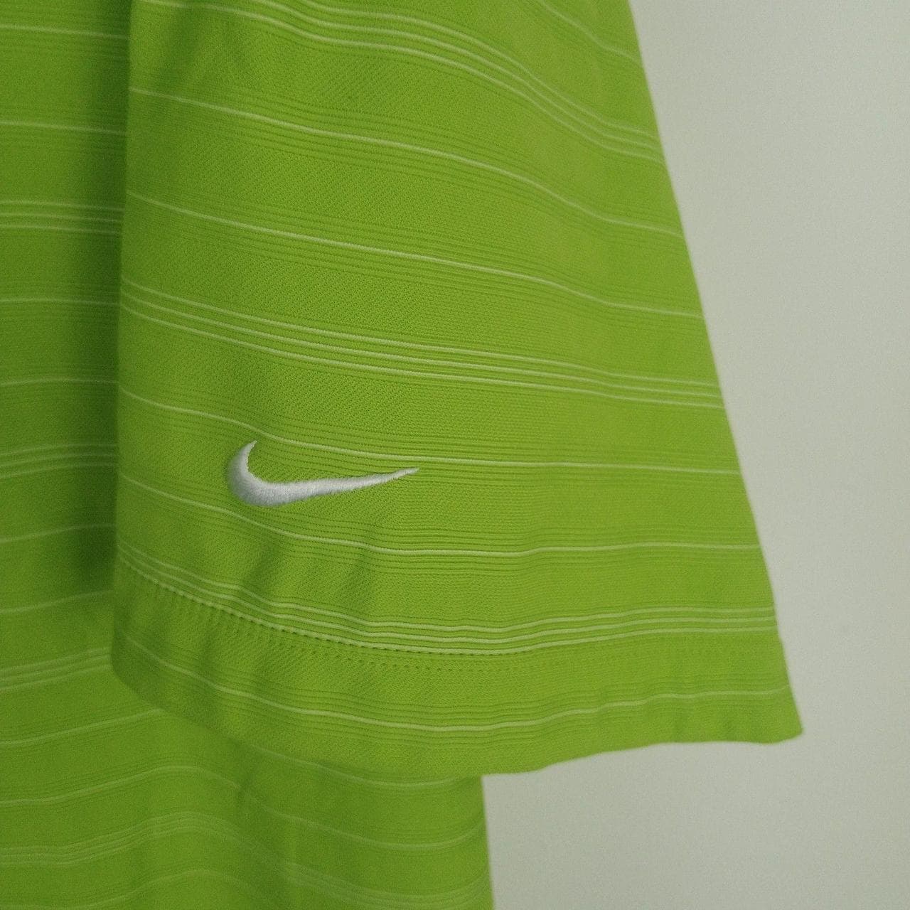 NIKE GOLF FIT DRY PERFORMANCE STRIPED POLO SHIRT MENS XL GREEN ATHLEISURE WEAR - Thumbnail 4