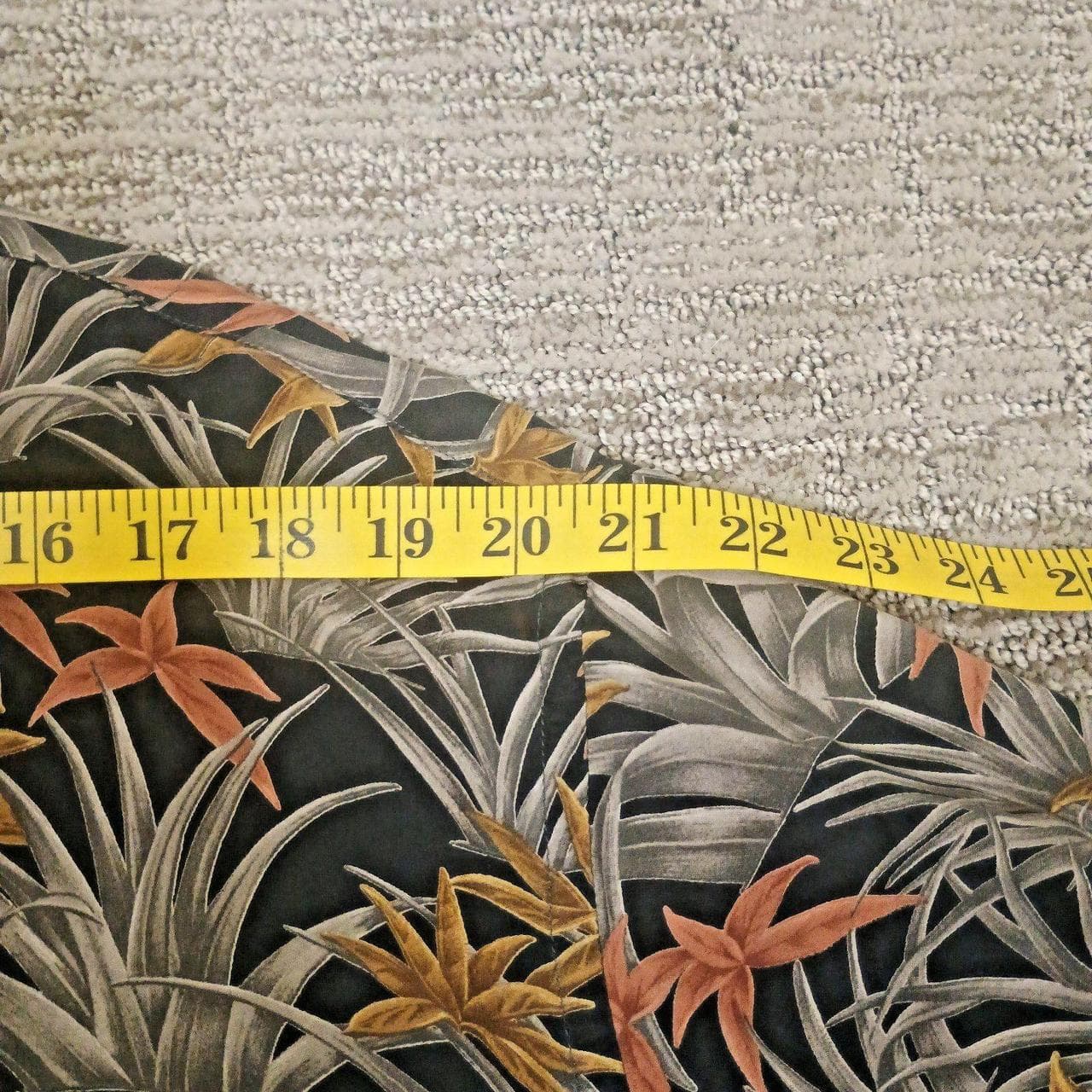 VINTAGE RISCATTO SHIRT XL TROPICAL LIGHTWEIGHT FLOWY HAWAIIAN SHIRT - Thumbnail 7