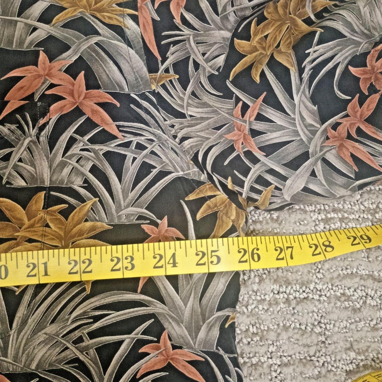 VINTAGE RISCATTO SHIRT XL TROPICAL LIGHTWEIGHT FLOWY HAWAIIAN SHIRT - Thumbnail 6