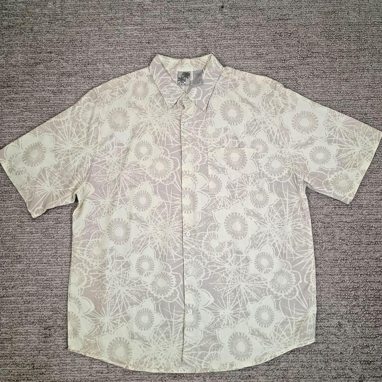 OCEAN PACIFIC OP HAWAIIAN SHIRT YELLOW FLORAL CAMP XL SURF LUAU - Thumbnail 2