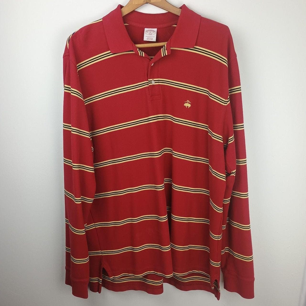 BROOKS BROTHERS 346 PERFORMANCE POLO MEN'S LARGE - Thumbnail 2