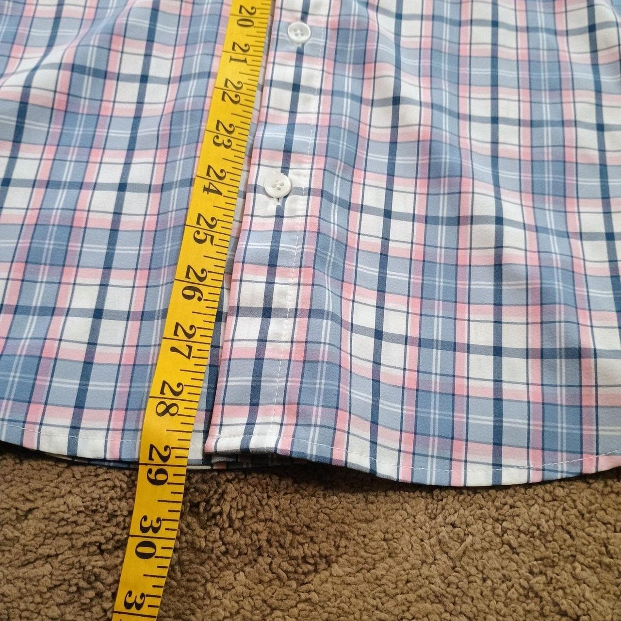 MIZZEN MAIN LEEWARD TRIM FIT SHIRT SMALL PERFORMANCE NO TUCK SHORT SLEEVE SHIRT PREPPY - Thumbnail 7
