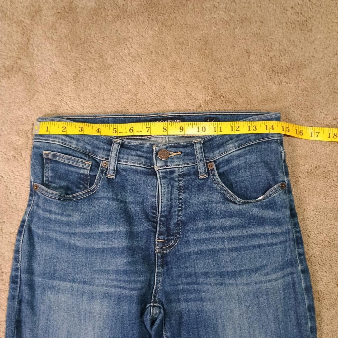 LUCKY BRAND JEANS WOMENS SIZE 6/28 (28X26) MID RISE SKINNY AVA ANKLE - Thumbnail 6