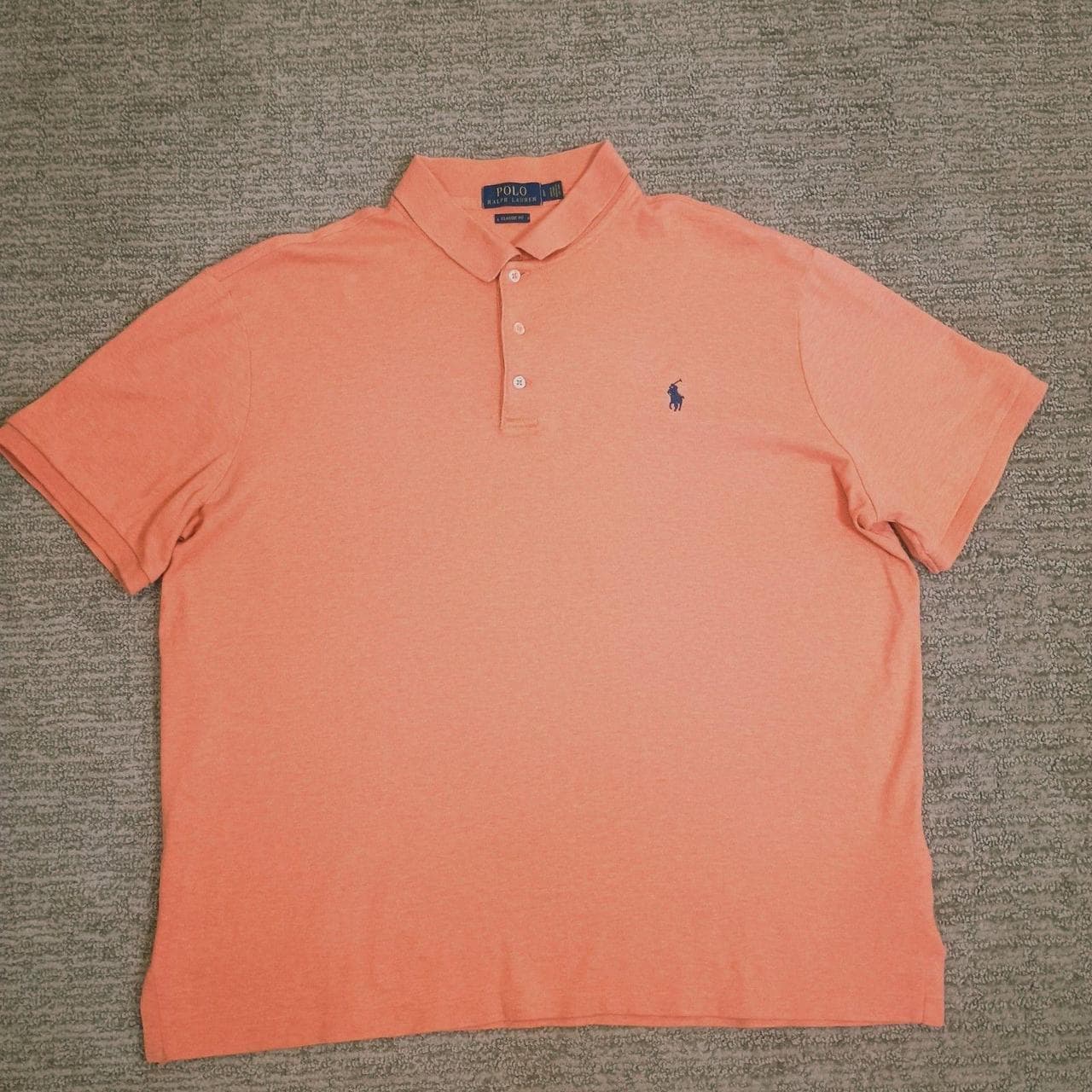 POLO RALPH LAUREN ORANGE LARGE MEN'S SHORT SLEEVE - Thumbnail 2