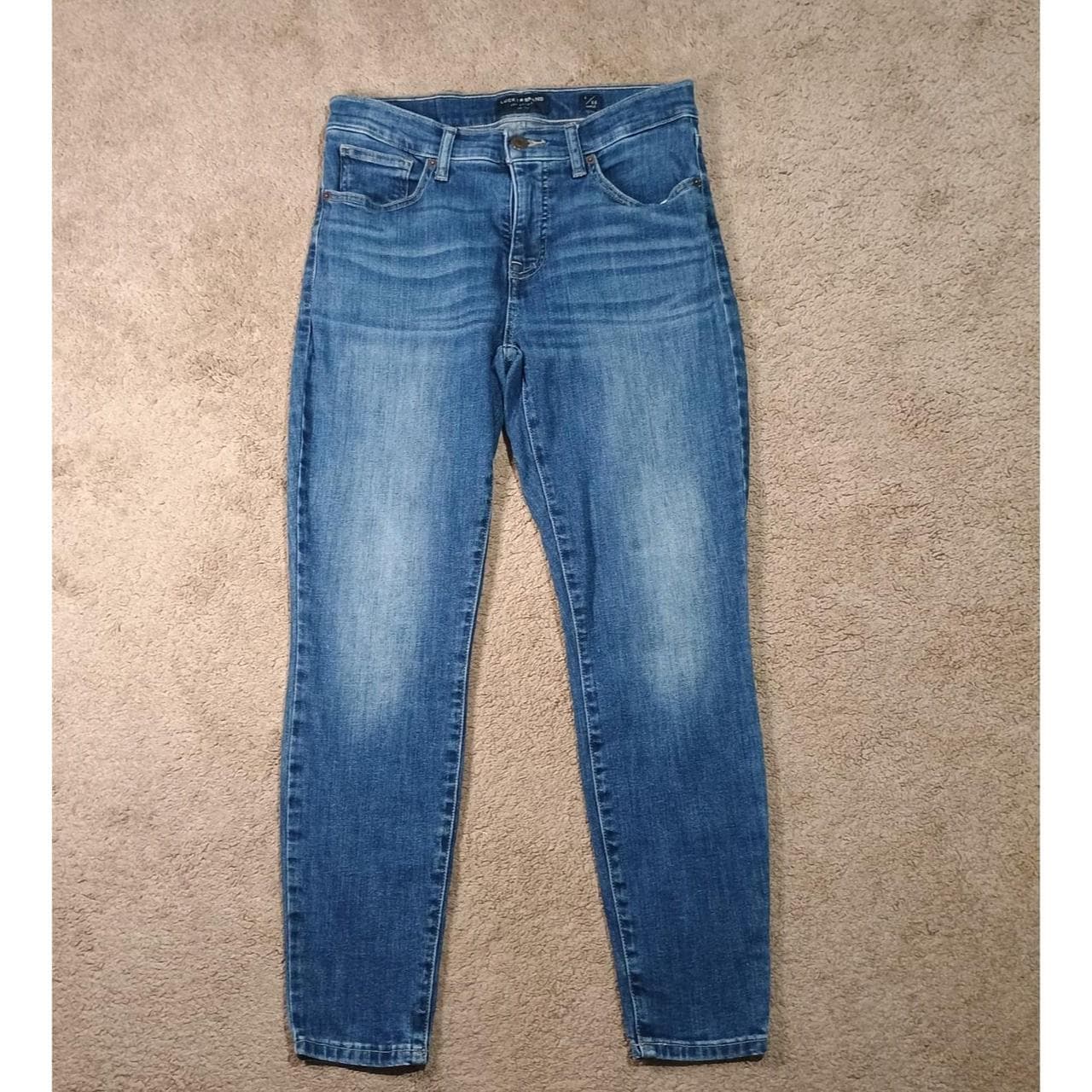 LUCKY BRAND JEANS WOMENS SIZE 6/28 (28X26) MID RISE SKINNY AVA ANKLE - Thumbnail 2