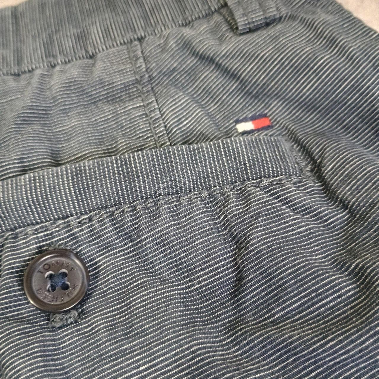 TOMMY HILFIGER CHINO SHORTS MEN'S 34 BLUE/GRAY - Thumbnail 6