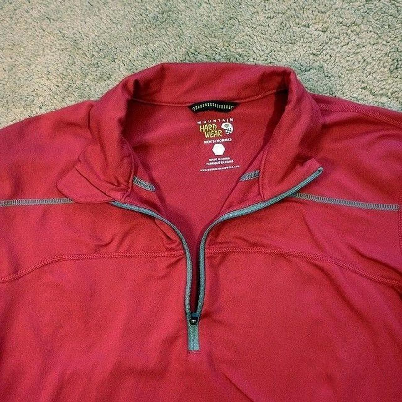 MOUNTAIN HARDWEAR PULLOVER 1/4 ZIP FLEECE MENS MEDIUM - Thumbnail 3