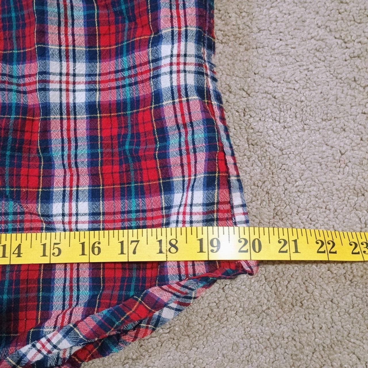 PENDLETON WOOL FLANNEL SHIRT WOMANS LARGE RED /WHITE CHECK LONG SLEEVE BUTTON UP - Thumbnail 6