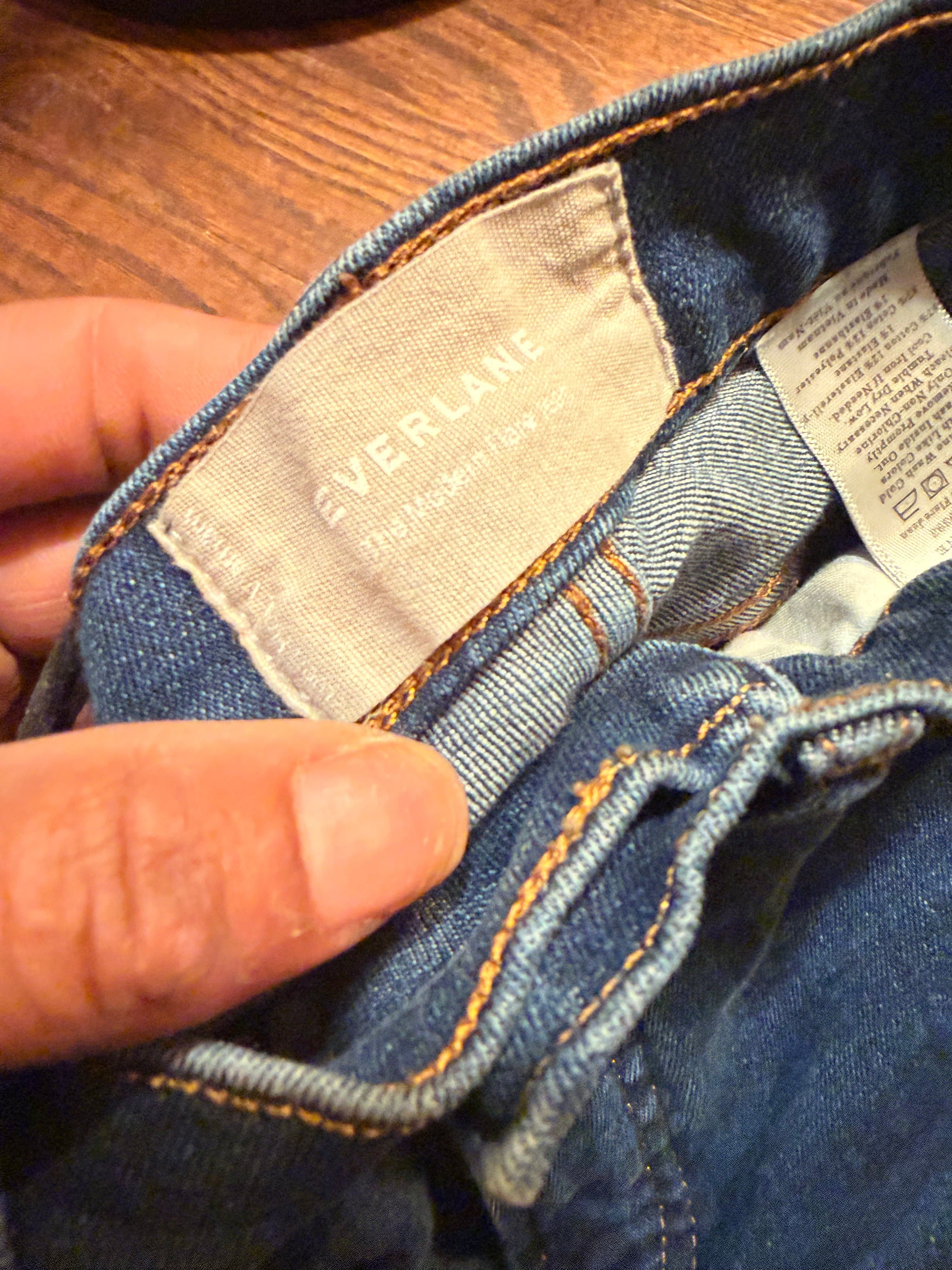 Everlane "The Modern Flare" Blue Jeans || Size XS - Thumbnail 3