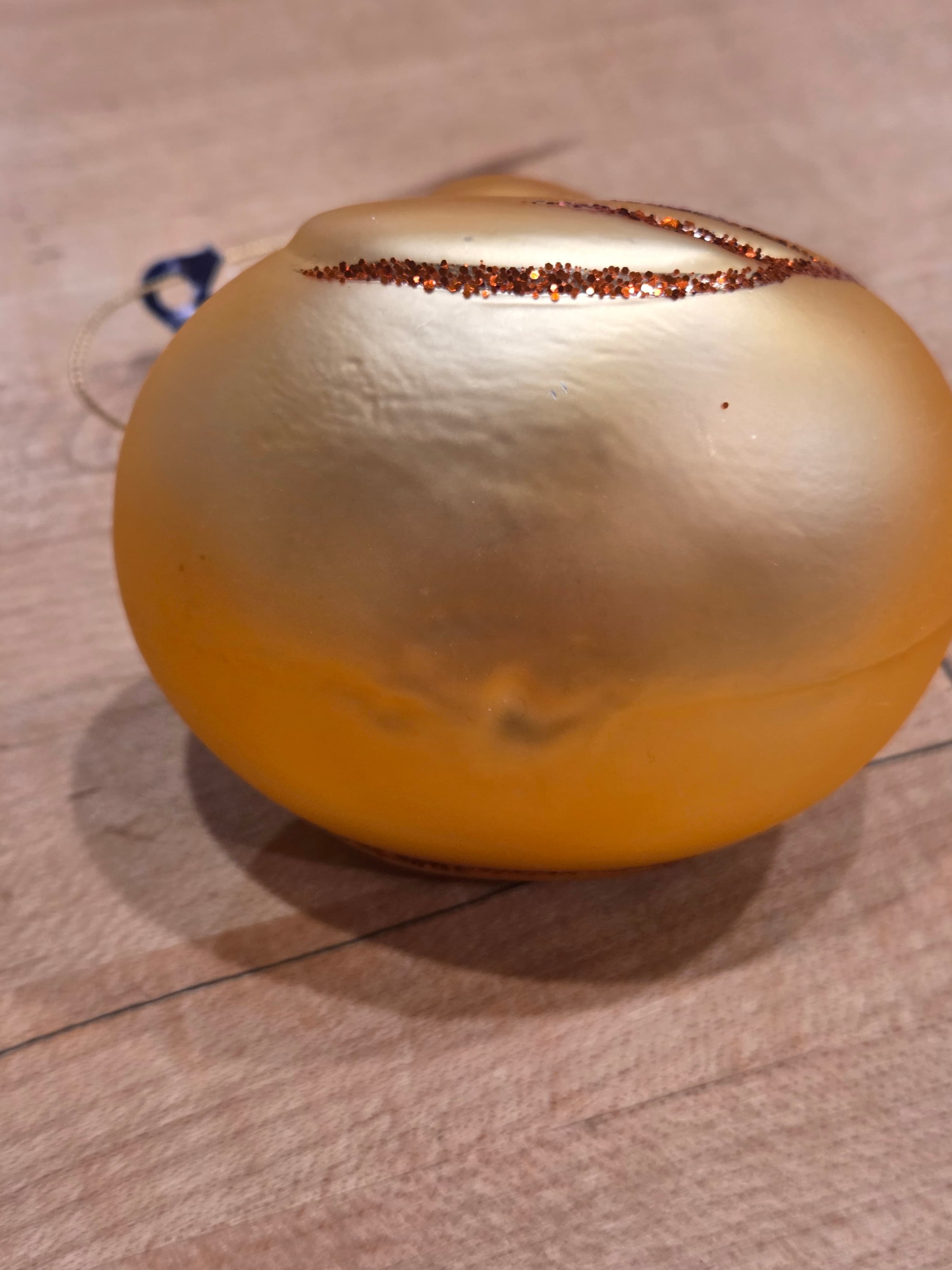 Vintage West Germany Yellow Rubber Ducky Blown Glass Christmas Ornament Glitter - Thumbnail 5