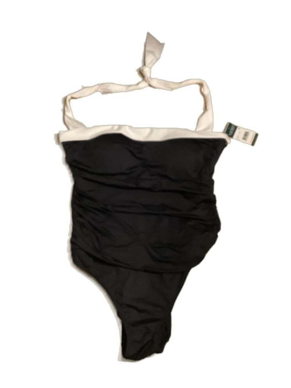 Lauren Ralph Lauren Bel Air Ruched Halter One-Piece Swimsuit - Thumbnail 4