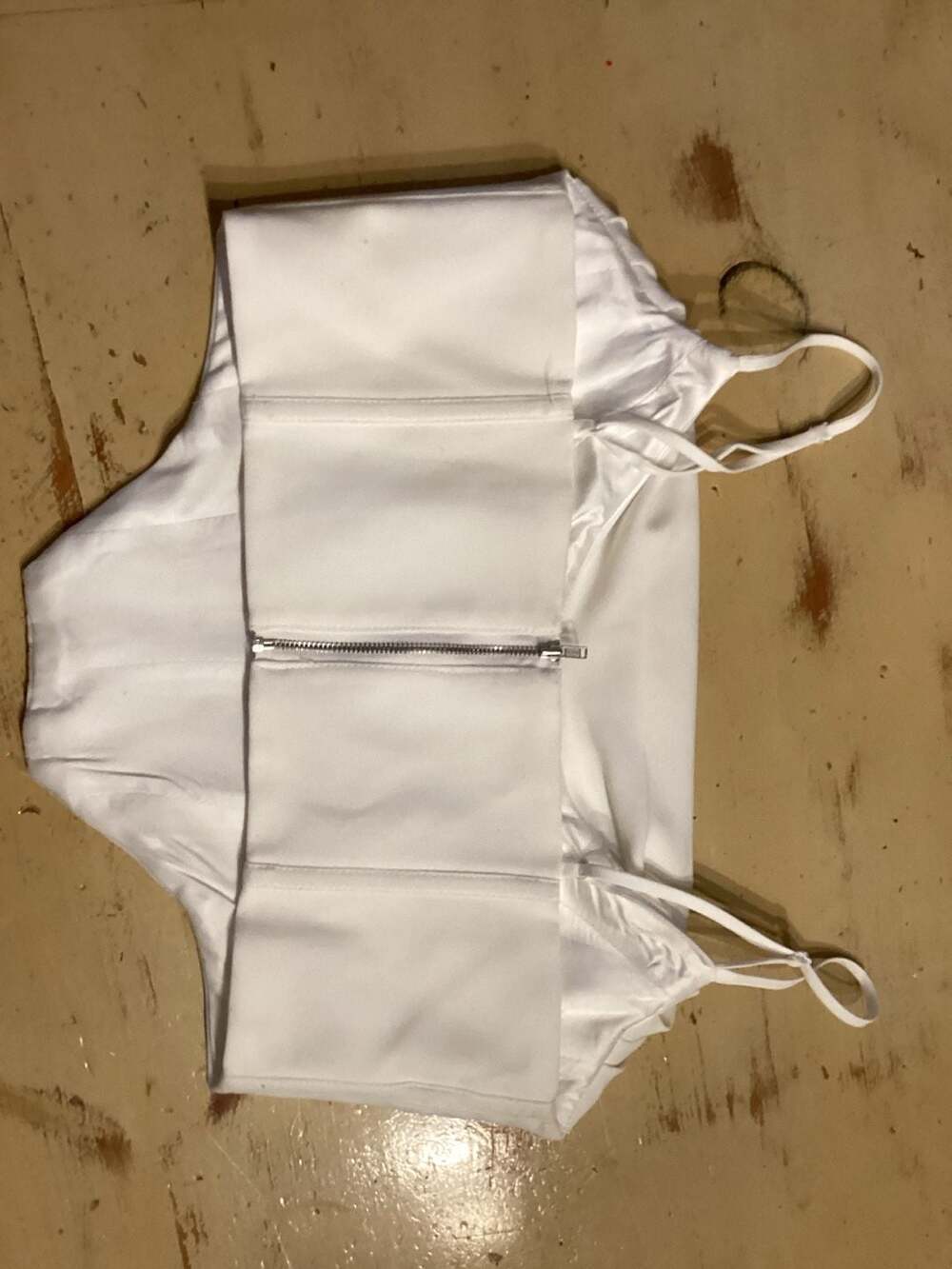 Bardot Jocosa Cowl Neck Corset Top White Size 6 - Thumbnail 2